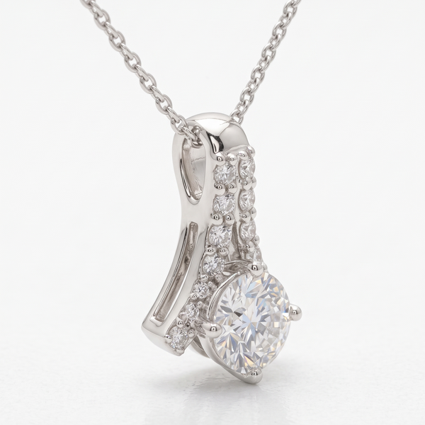 925 Silver Solitaire Pendant - Divine Solitaire