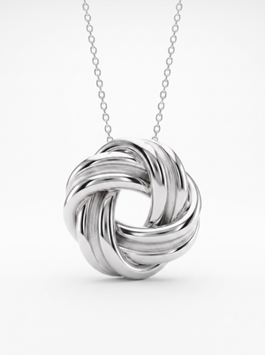 925 Sterling Silver Infinity Knot Chain Pendant